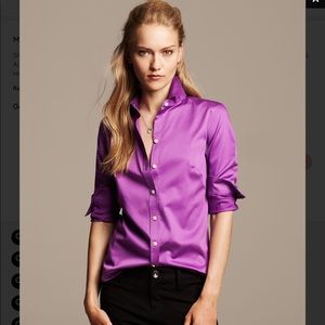 Banana Republic fitted purple shirt, 0P